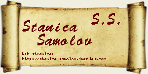 Stanica Samolov vizit kartica